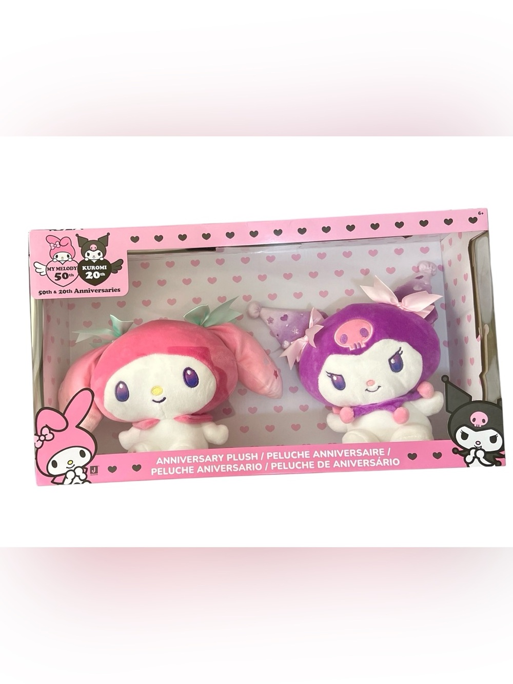 My Melody & Kuromi Anniversary Plush 2-Pack Sanrio 50th 20th New in Box